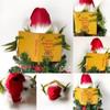 Funny Christmas Tree Topper Checkered Funny Plush Doll Inspired Decoration Christmas Tree Decoration