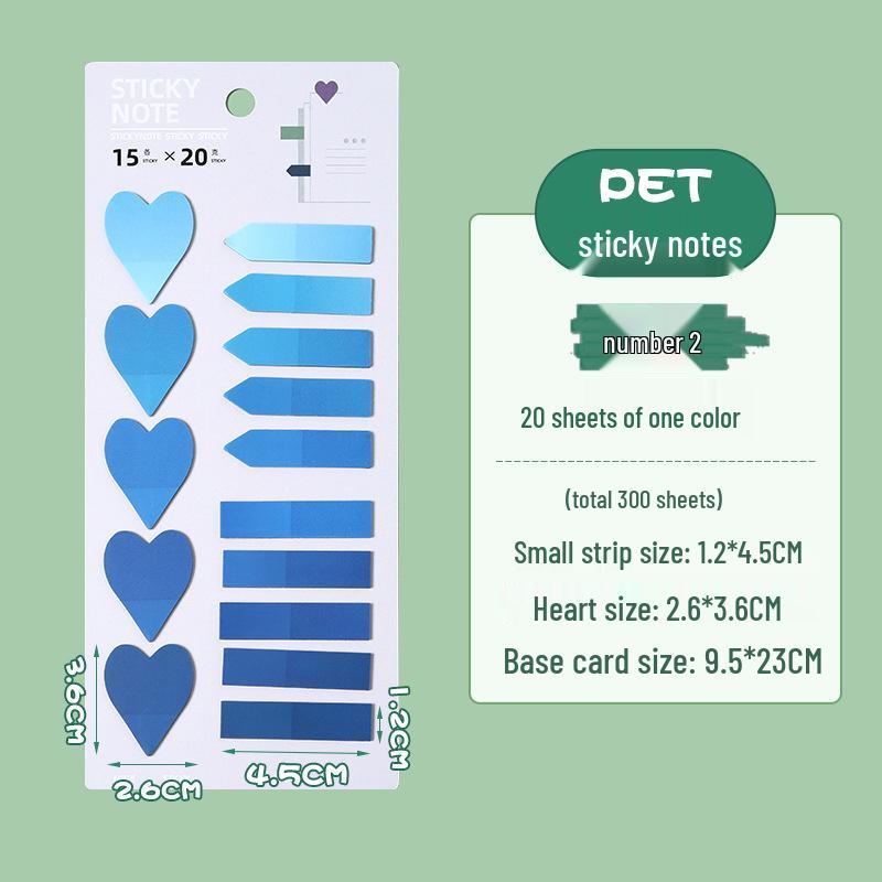 PET Extra Thin Classification Index Marking Stickers - Colored, Translucent, Long Strips for Students
