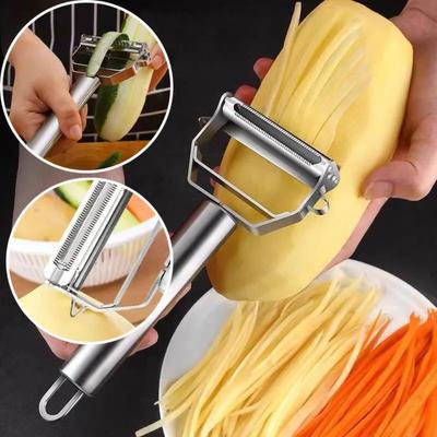 Stainless Steel Peeler Home Kitchen Tool Fruit Vegetable Melon Potato Carrot Cucumber Multifunction Grater Julienne Peeler Slice