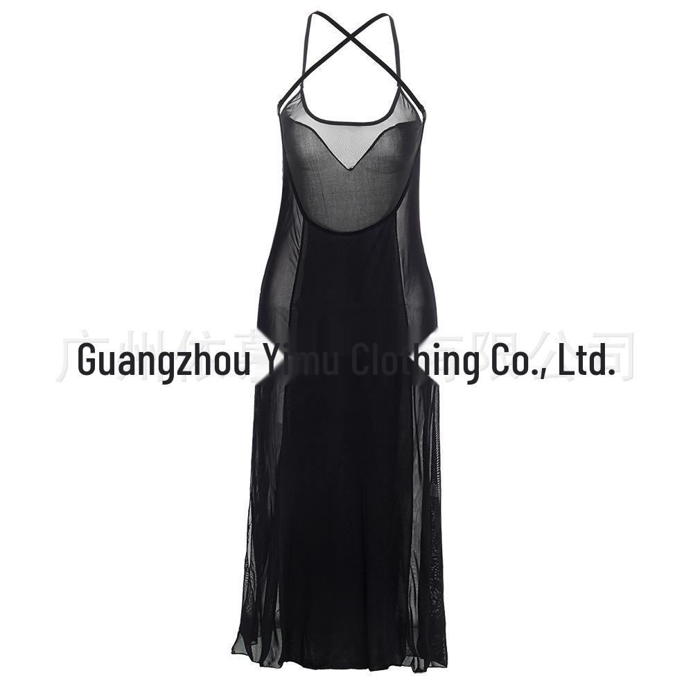 Large Sexy Backless Lingerie Long Skirt Nightdress