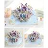 3D Butterfly and Flower Card for Birthdays Handmade Greeting Card with Envelope Elegant Anniversary Celebration Card