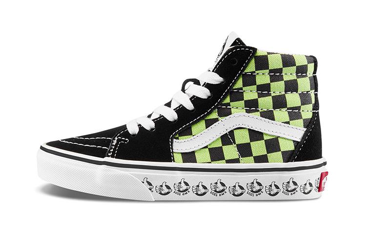 Vans Sk8 BMX -Hi Zip Kids Black Sharp Green VN0A4BUWV3W 32.5