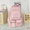 College style fresh and sweet candy color backpack girl multi-compartment large-capacity backpack