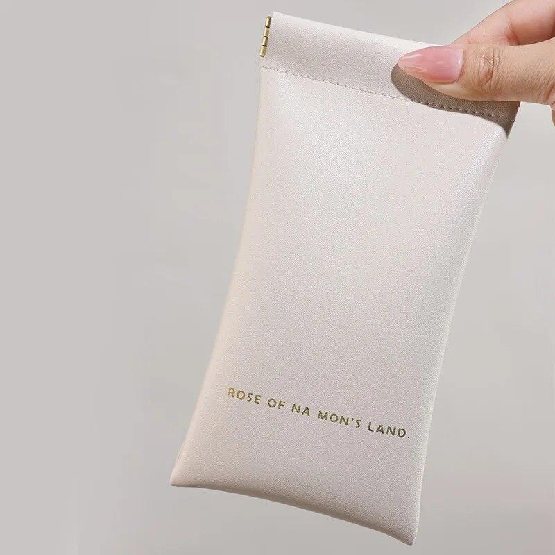 1pc Women Men Fashion Glasses Bag Protective Case Automatic Closing Glasses Bag Unisex Cover Portable Sunglasses Case Box
