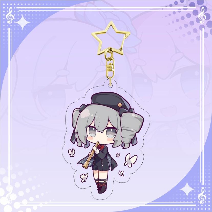 New Anime Figure Honkai: Star Rail Acrylic key chain pendant game double-sided star chain fans' gift Pendant Keyrings 6CM