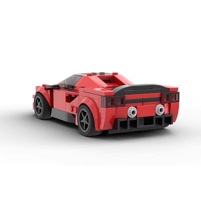 Children's Building Blocks Racing Car - Compatible with Lego, MOC Sports Model