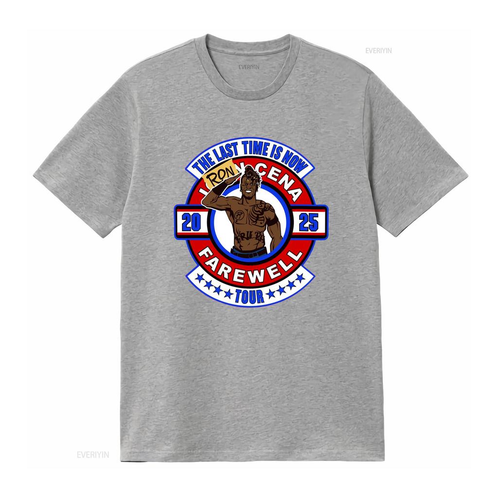 The Last Time Is Now R Truth Ron Cena Farewell Match Tribute T Shirt Vintage Washed Unisex Casual Slightly