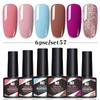 6-Color Nail Polish Glue Set, Popular Color Nail Glue, Phototherapy Nail Polish Glue Can Be Matched Arbitrarily.