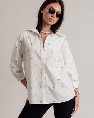 Γυναικείο πουκάμισο Modalinda 7517 36 γαλακτερό