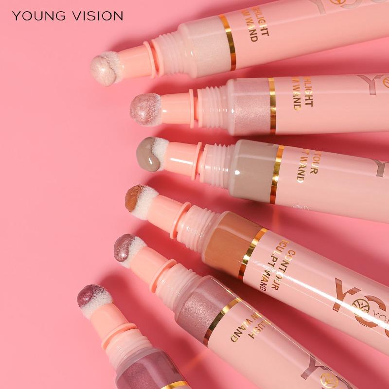 YOUNG VISION Liquid Air Cushion Blush Highlighter Pearlescent and Fine Blush Liquid Easy To Handle and Carry