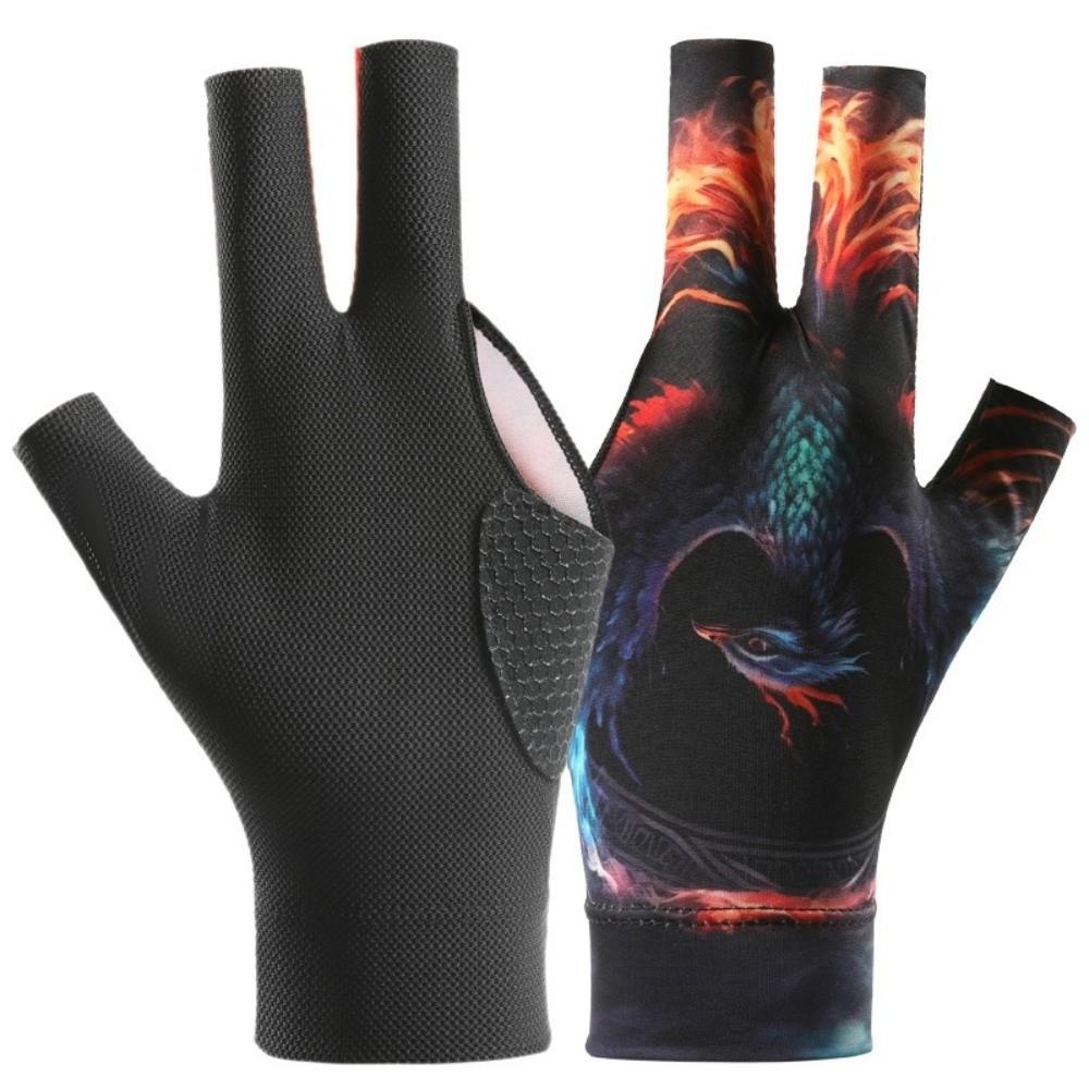 Antislip Biljart Handschoen Elastische Biljart Trainingshandschoenen Drie Vingers Handschoen Fitness Accessoires