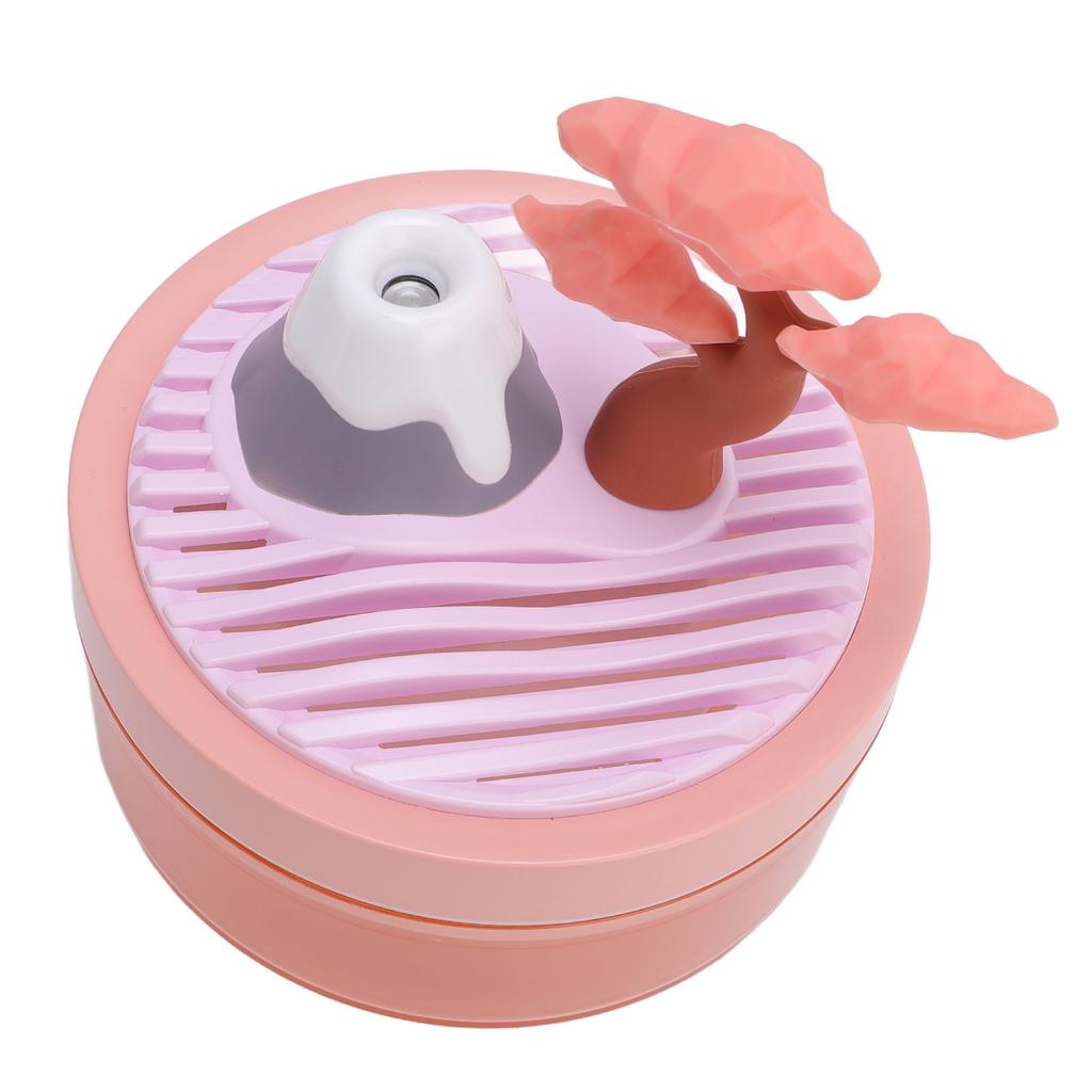 Mini Desk Humidifier with Cherry Tree Landscape Decoration Colorful Light 320ml Capacity Cool Mist U