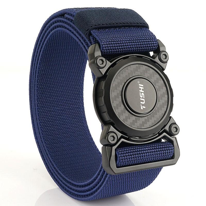 

Quick Release Buckle Nylon Belt Tooling Outdoor Training Pants Casual Men s 125cm