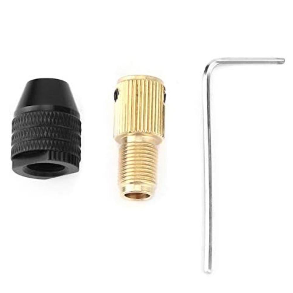 Versatile Metal Drill Chuck Securely Holds Bits 0.3-3.4mm For All Tools Self Locking Keyless Drill Chuck Kit