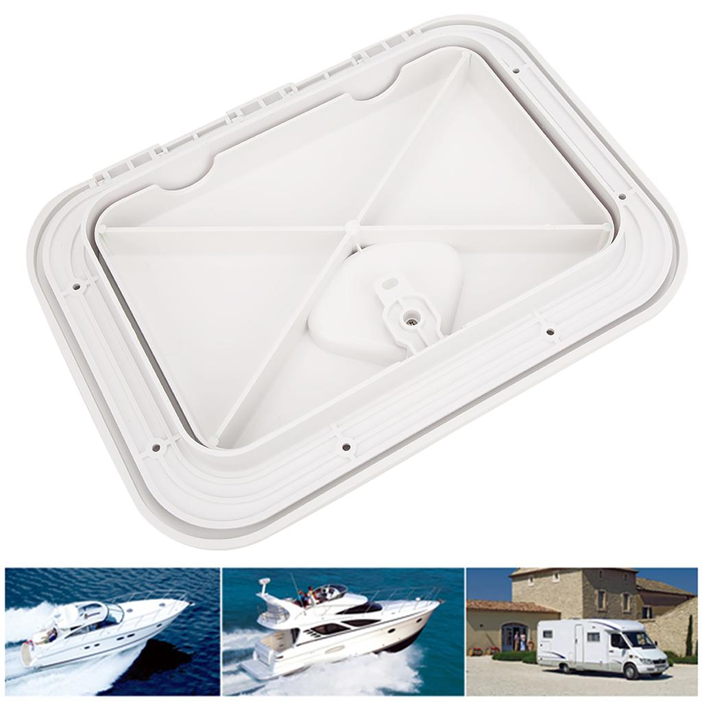 270x375mm ABS Yacht Window Observation Hole Deck Lid  Accessory White