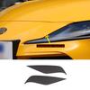 Carbon Fiber Headlight Eyebrow Eyelid Cover Trims For Toyota Supra A90 19-20