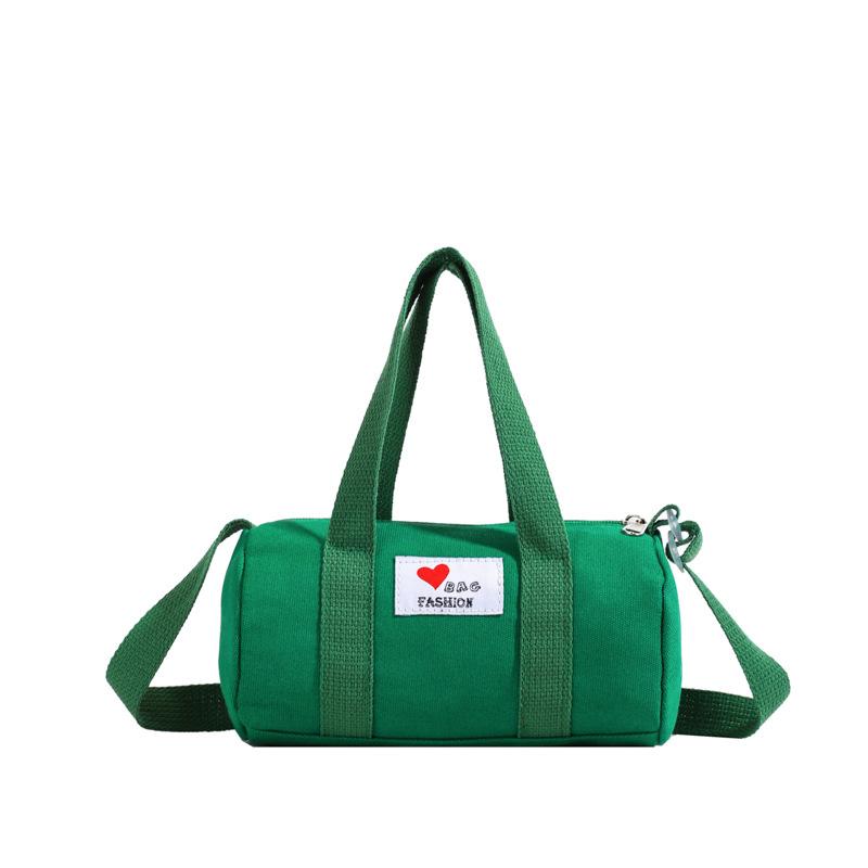 

Durable And Stylish Unisex Kids Bucket Bag With Fun Letter Patches Ideal For Daily Adventures зелений