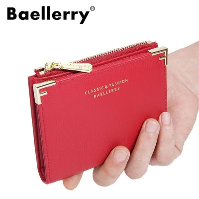 Women Fashion Short Wallets Artificial Leather Card Holder for Ladies Money Bags Purse Wallet