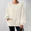 2025 New Autumn and Winter Casual Fashion Solid Color Long-sleeved Sweatshirt