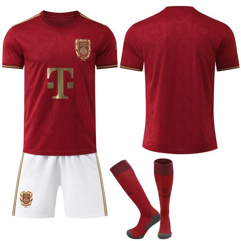 

2526 Club No. 9 Kane Jersey Sports Gold Bayern 125th Anniversary Football Set #XS
