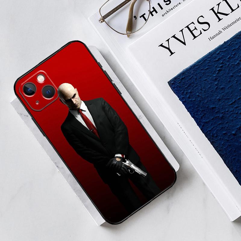 Man Hitman Agent Silicone Case For iPhone 13 11 14 12 Pro Max X XR XS Max 6 7 8 Plus SE2 13 Mini Soft Cover
