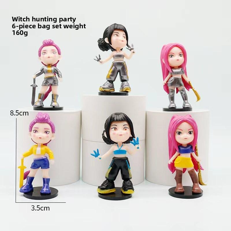 Witch Hunters Explosive K-Pop Big Head Q Version Rumimi Figure Model Blind Box Tide Play Doll Ornament