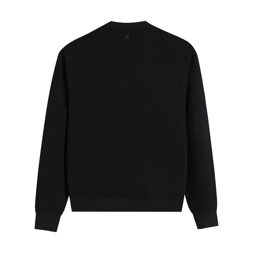 215 AMI 2025 Autumn and Winter New High-quality Cotton Round Neck Hoodie Men Pullover