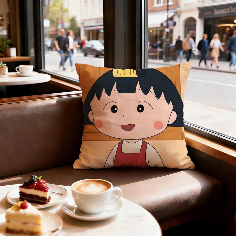 Cartoon Chibi Maruko Chan Cushion Cover Decorative Cushions Covers Cover Sofa X Pillow Piece X X Pillowcase
