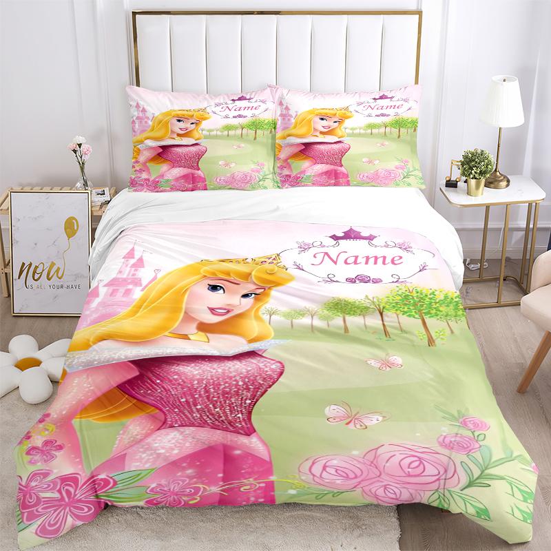 Custom Snow White Garden Bedding 3 Piece Set HD Print Duvet Cover Pillowcases for Teens Adult Bedroom Decoration