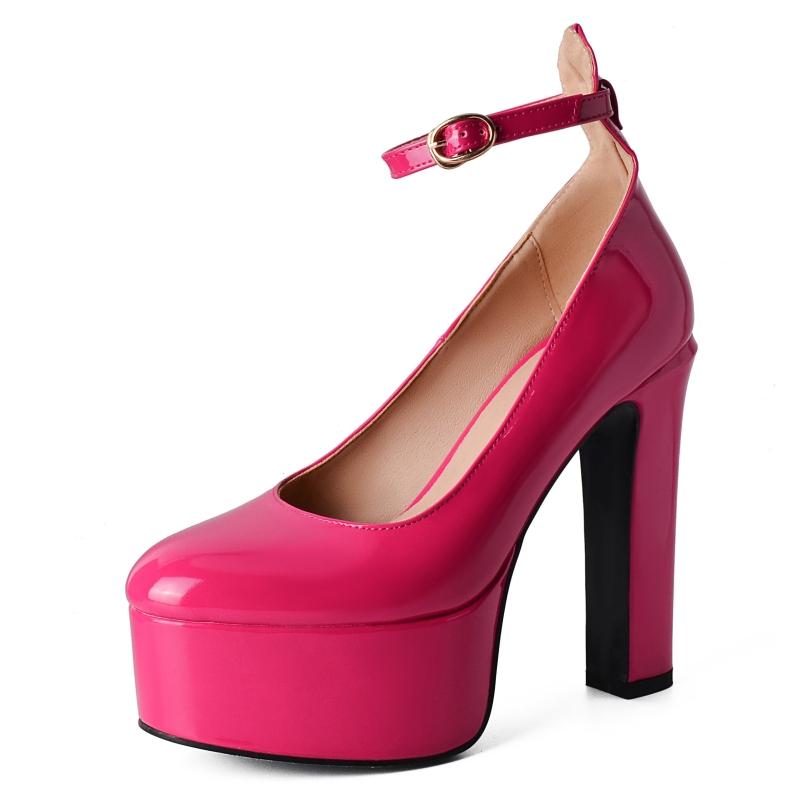 

Spring Platform Women s High Heels Pumps Shoes 2025 Sexy Luxury Red Pink Green Yellow Nude Heeled Party Wedding Shoes Ladies 39