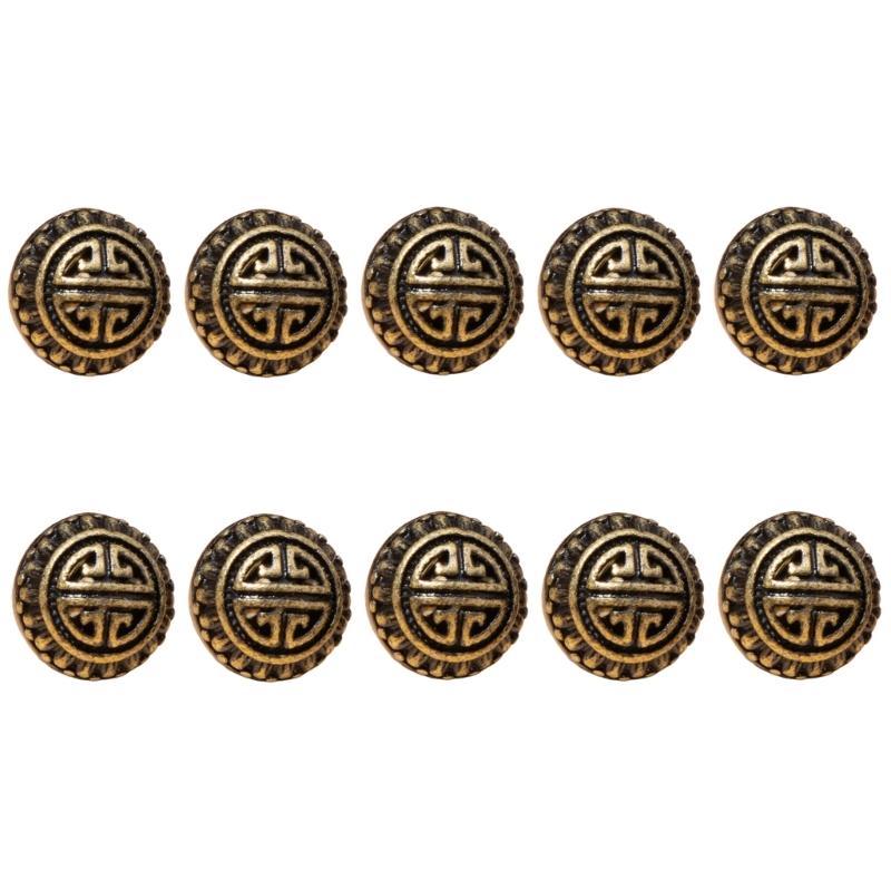 10Pcs Cloud Pattern Buttons Metal Sewing Buttons Fasteners For Garments Jackets Dress Dressmaking Clothing Accessories