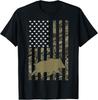 Brand New Limited Edition Hog Hunting USA Flag Wild Boar Hunter T-Shirt