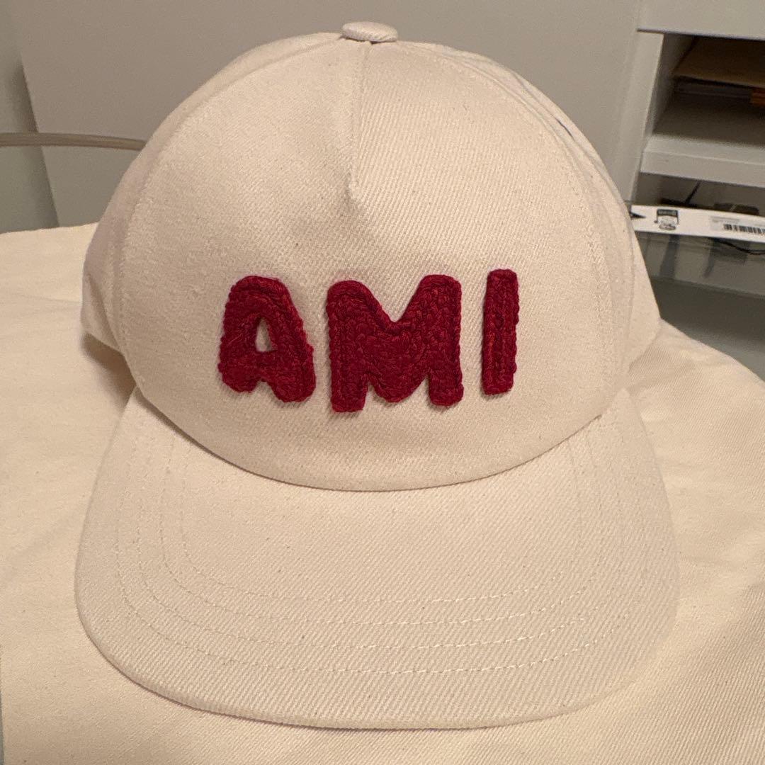 Used AMI Paris Baseball Cap Off White