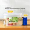 Large 3.5L Beverage Dispenser with Tap BPA Free Plastic Drink Container for Fridge Storage  Tea Lemonade Juice HomeBar PartyTool