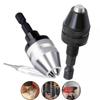 Mandrină de găurit fără cheie Instrument de conversie 0,3-3,6 mm Mandrina adaptor cu schimbare rapidă cu tijă hexagonală de 1/4" pentru burghiu electric