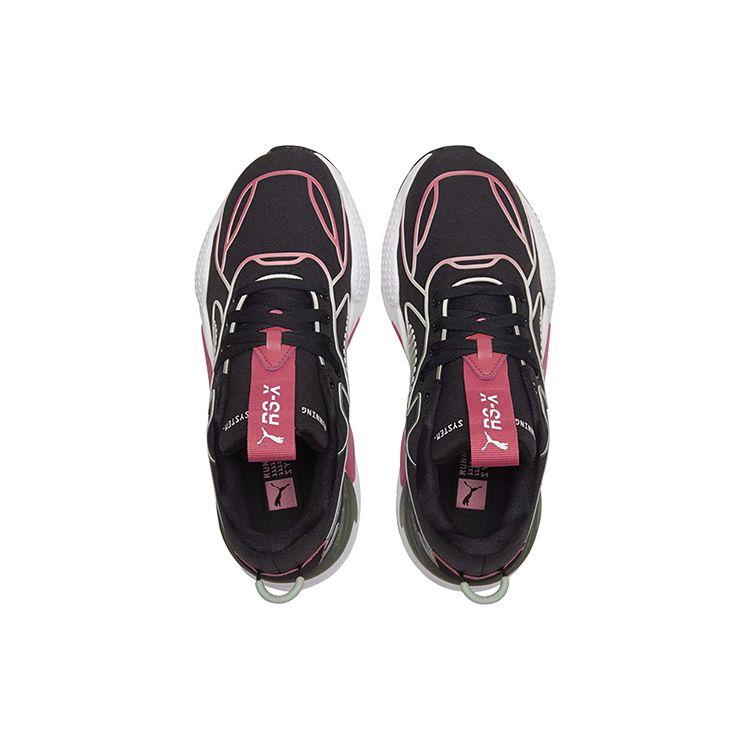Puma Rs-X Fabric Tpu Fade Sports Trend Shock Absorption Durable Low-Top Lifestyle Shoes Women sneaker Black Pink White 374114-01