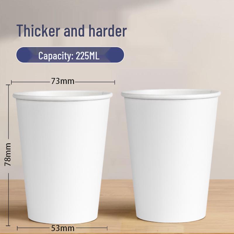 

Thickened Leak-Proof Disposable Paper Tea Cups: Anti-Scald, Food Grade for Home, Office, Wedding