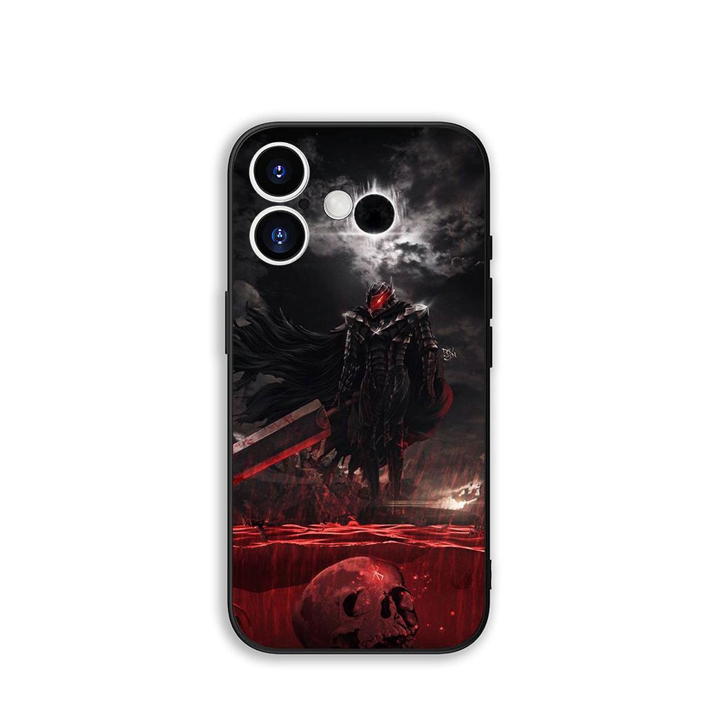 Phone Cover B-Berserks Poster Guts Casing for Apple iPhone 16 15 14 Plus 13 12 Mini 17 Pro Max + ProMax 16E Air 15+ Case