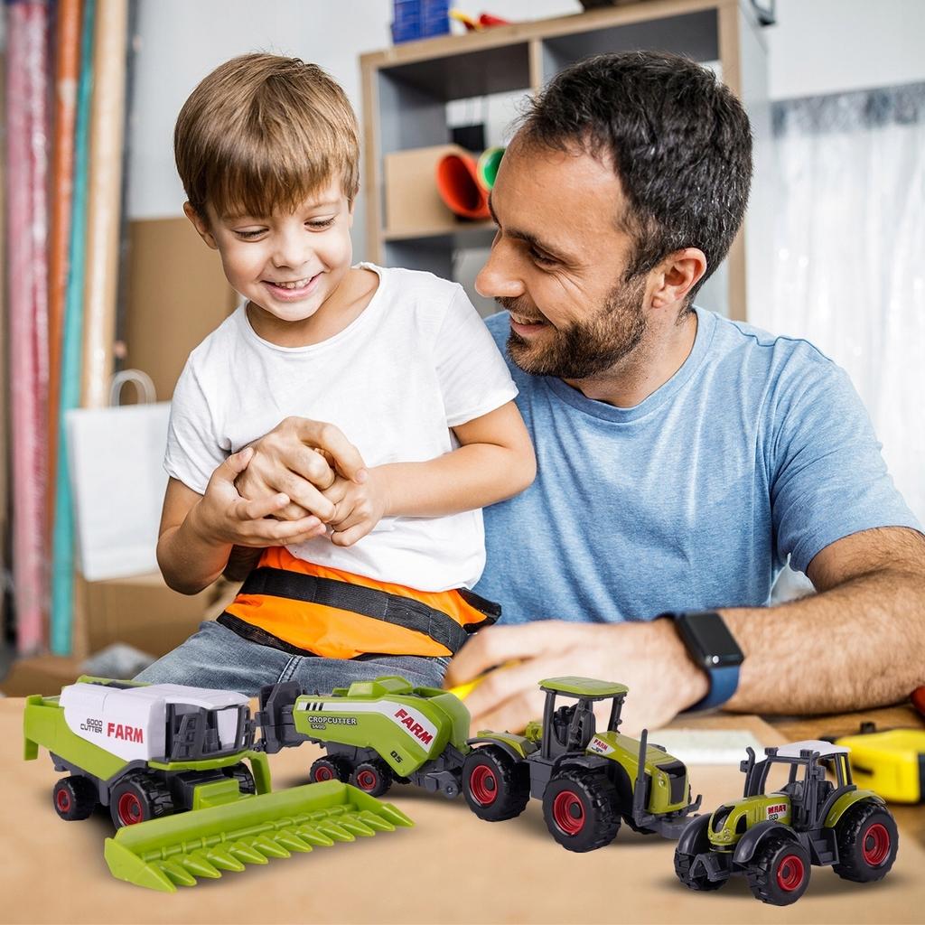 [PACZA][1] Tractor Tractor Agricultural Machinery Farmer Z553 Set