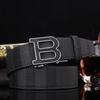 Plaid Automatic Buckle Men's Versatile Leather Belt