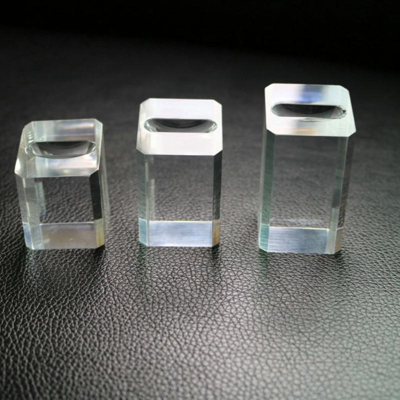3Pcs Acrylic Ring Presentation Stands Sleek Jewelry Organizers Ideal for Jewelry Stores and Personal Collections