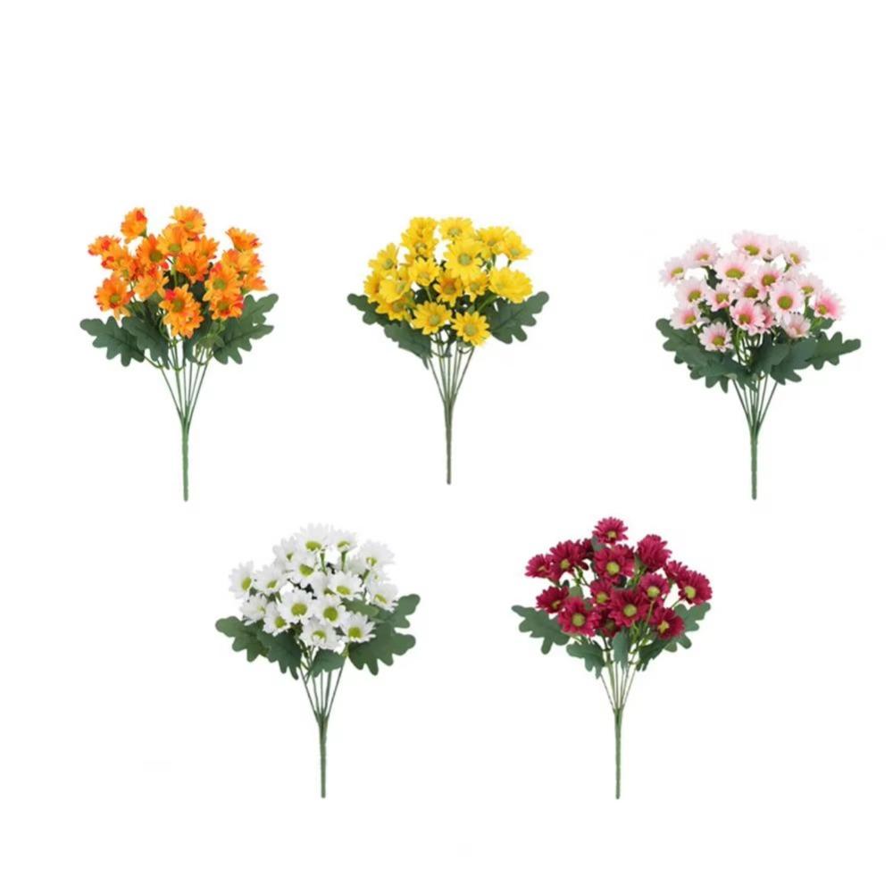 5 Bundle High Fidelity Gradient Artificial Daisy Bouquet  DIY Flower Arrangement