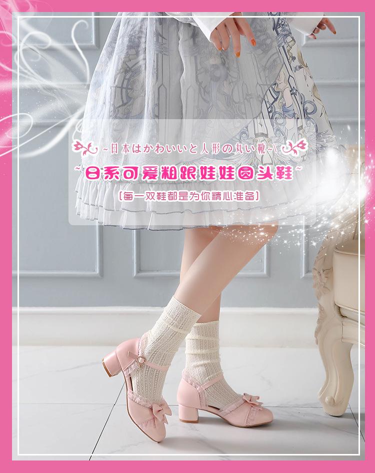 Summer girls sandals medium and older children Lolita little girls bag head Lolita high heel princess shoes children princess shoes