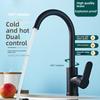 Kitchen Hot and Cold Water Faucets Household Kitchen Sink Splash Proof Sink Tap Deck Mounted Sprayer Taps