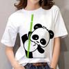 New Kawaii Women's T-shirts 3D Panda Print Short Sleeve Top Summer Casual Black T Shirt Oversized Female Tee Streetwear 6XL