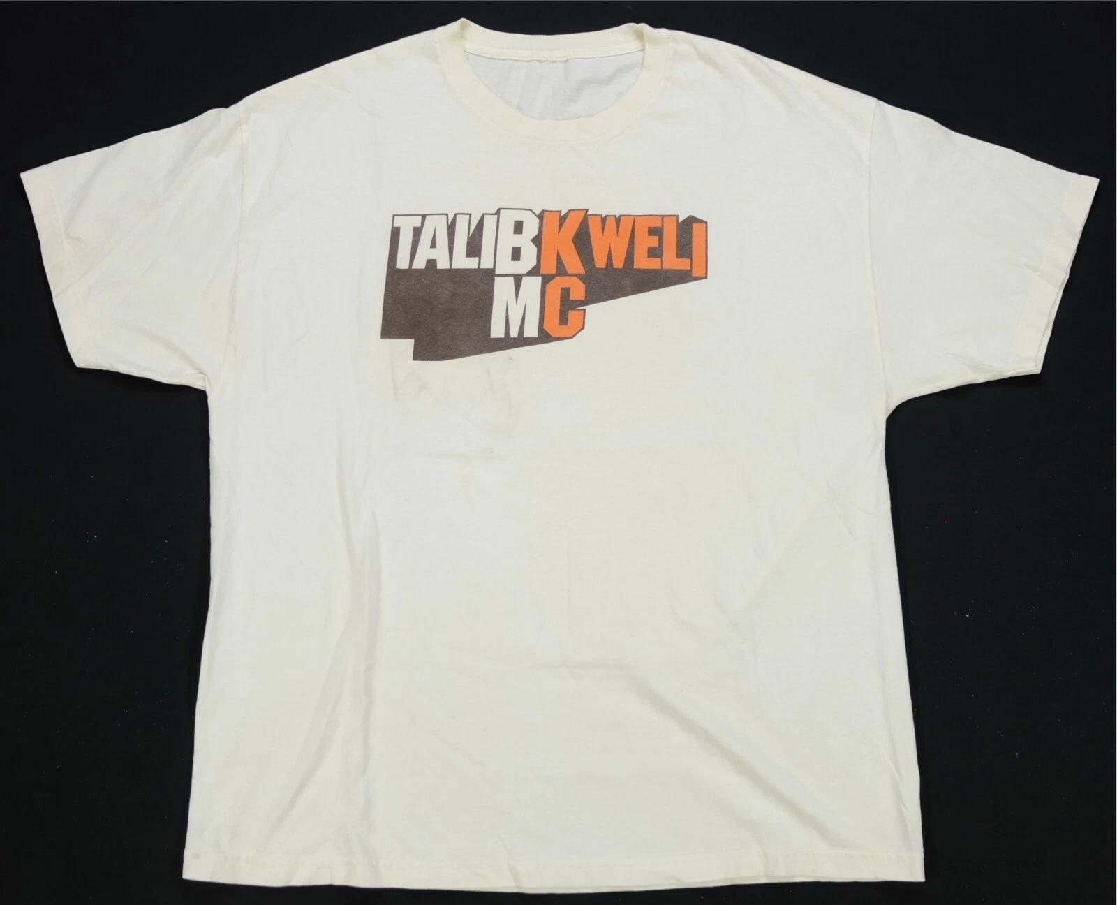 Rare VTG Talib Kweli MC Tour T Shirt 2000s Black Star Rap Hip Hop Artist White M