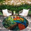 Parrot Pattern Round rug,Carpet Rug for Living Room Bedroom Sofa Playroom Decor,Non-slip Floor Mat,Holiday Gifts and Birthday Gifts