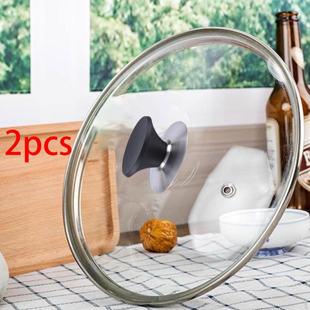 2 Pieces Pot Lid Knobs Handle Universal Easy Installation Holding Handles Knob