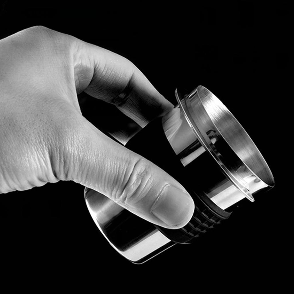 Edelstahl Kaffee Dosierbecher Kaffee Schnüffelbecher Pulverspender für 58mm Espressomaschinenbecher Ersatzteile Maschinen Zubehör