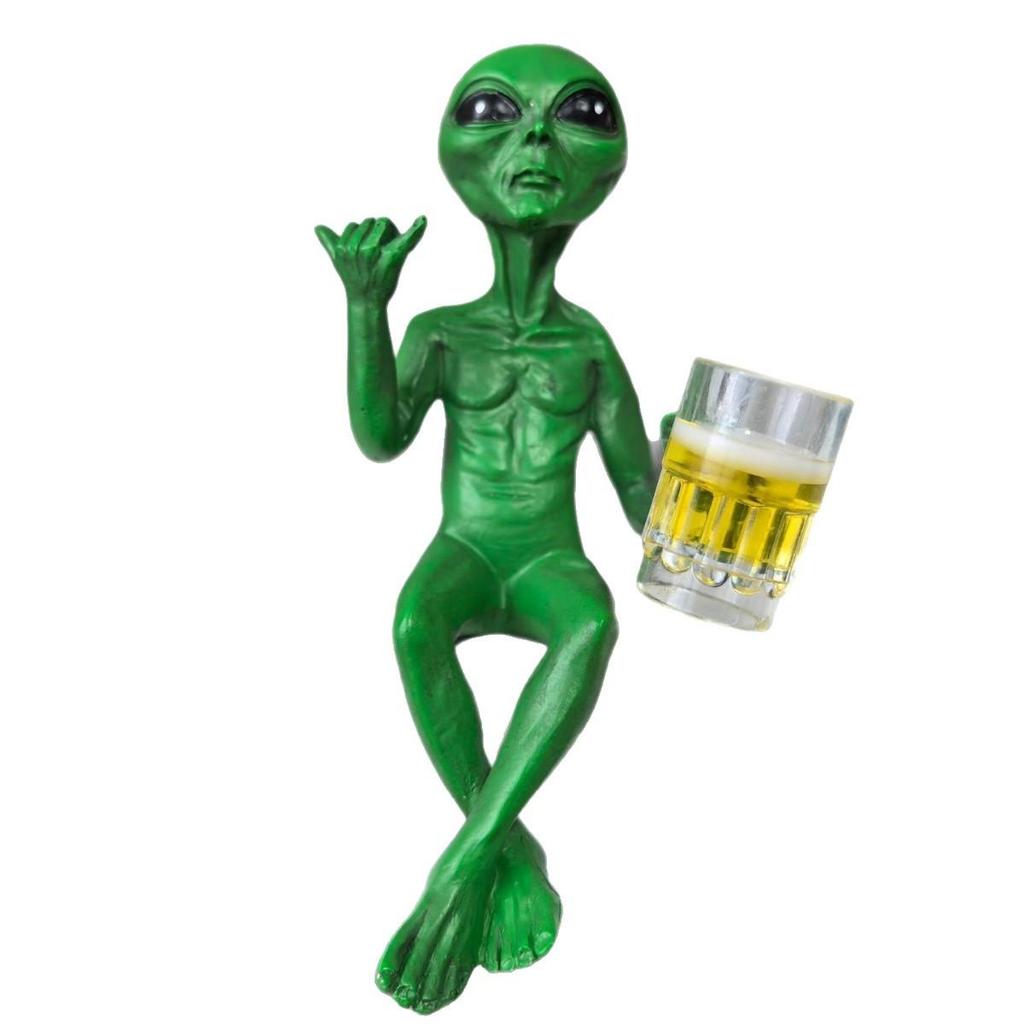 1 ks Mimozemské pryskyřičné ozdoby UFO Vnitřní Venkovní Zahradní Dekorace Figurky Domácí Dekor